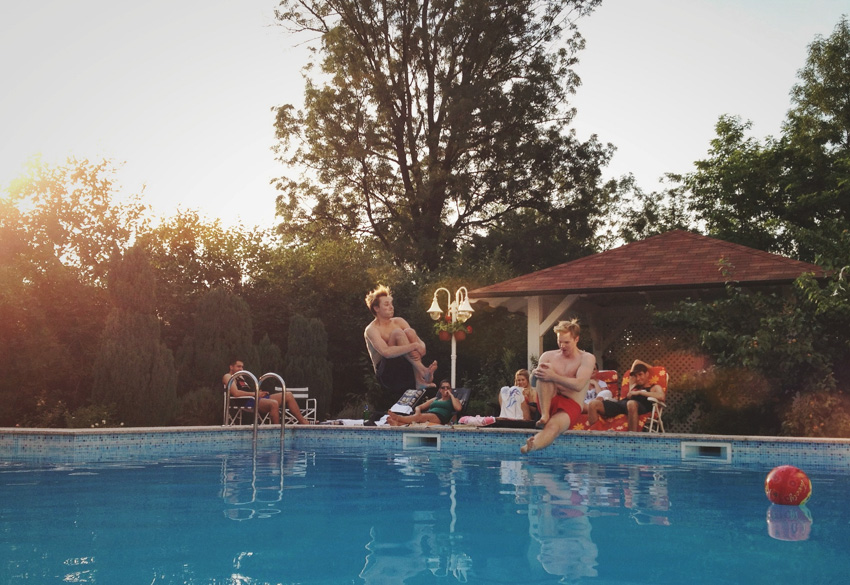 Serbien Pool Party