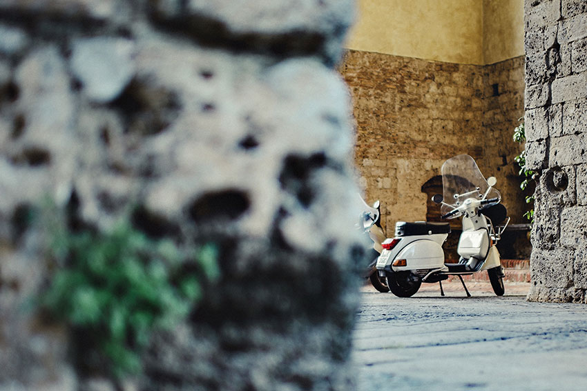 Tuscany Siena Vespa